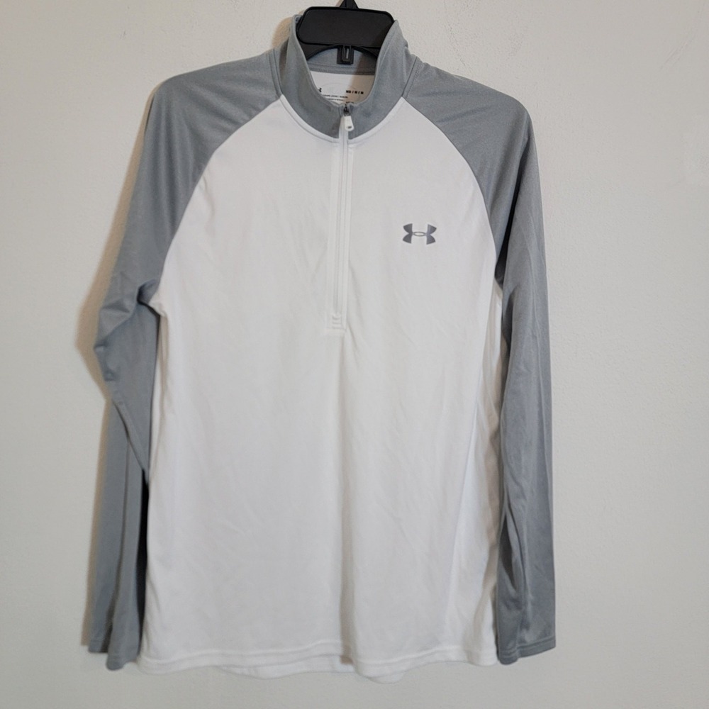 Under Armour Velocity Base Layer 1/4 Zip Pullover Moisture Wicking Gorp Medium‎